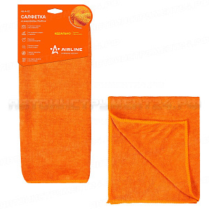 Салфетка из микрофибры оранжевая (35*40 см) AIRLINE, AB-A-02